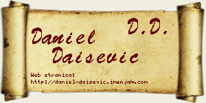 Daniel Daišević vizit kartica